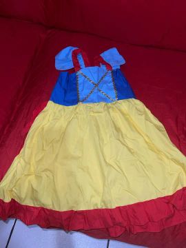 Vestido Infantil Branca de Neve 