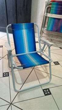Cadeira Dobrável Azul