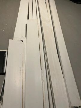 Rodapé de madeira NOVO branco 10cm