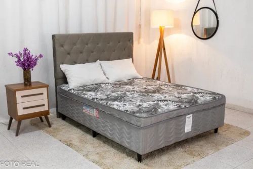 CAMA CASAL ORTOPÉDICA  + CABECEIRA RIO RF