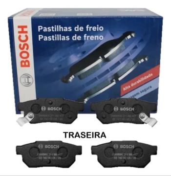 Pastilha De Freio Traseiro Bosch Honda City Fit 1.5