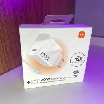 Carregador Xiaomi 120W - Cabo Tipo C + Fonte