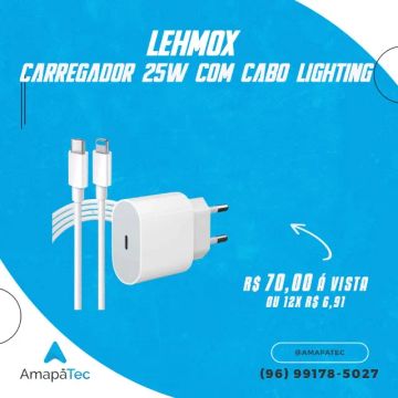 Carregador para Iphone usb-c Ligthting 25w