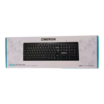 Teclado USB Oberon TE101 ABNT2 - Novo