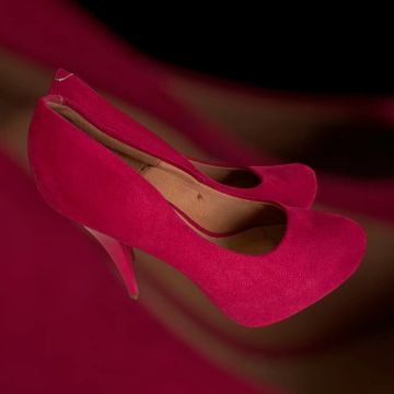 Sapato alto Vizzano - Rosa Camurça!