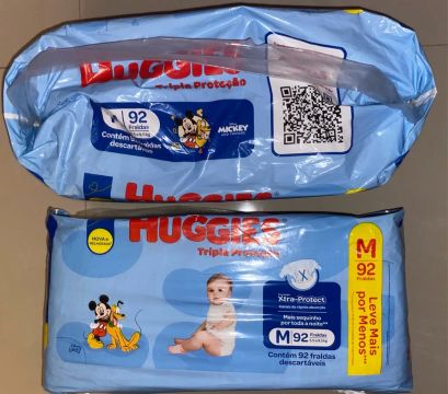 Fralda Huggies 92 uni- tripla proteção 