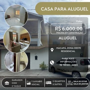 Casa para Aluguel em Macapá - Zona Oeste