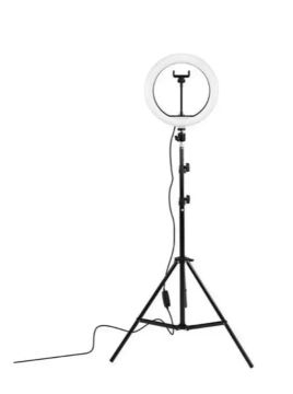 Ringlinght 10 Polegadas 26cm Led Luz Flash Com Tripe 210m