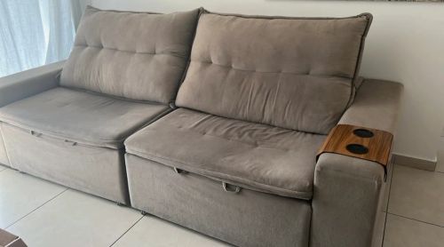 Sofá Retrátil e Reclinável 2,50m