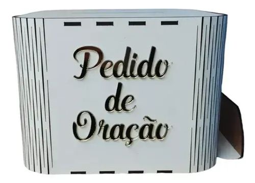 Urna Caixa De Oração Igreja Com Suporte Para Papel E Caneta