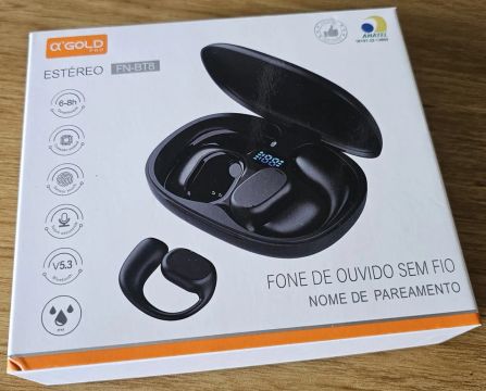 Fone de ouvido Bluetooth prova d?água condução óssea 