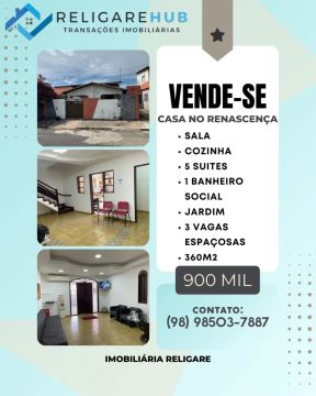 Imóvel para venda tem 360 metros quadrados com 1 quarto em Renascença - São Luís - MA