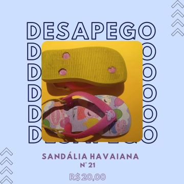 Sandália Havaianas n° 21
