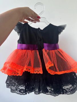 Vestido de Halloween para Bebê - Tamanho P