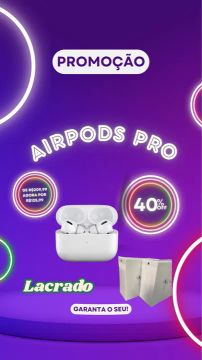 Airpods Pro Lacrado - 40% OFF! Linha premium
