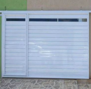 Portão de Alumínio Branco