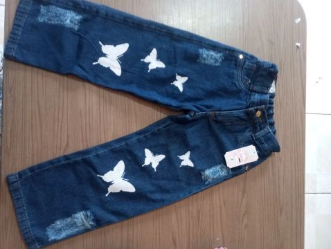 Calça jeans infantil feminina (nova)