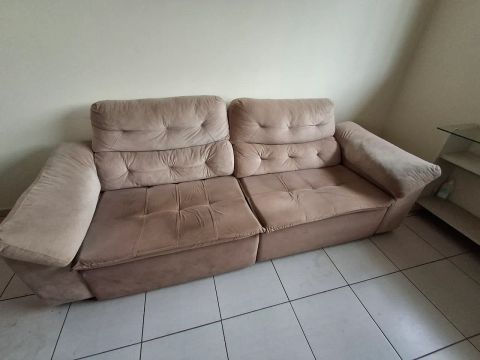 Sofá retrátil 3 lugares 