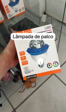 Lâmpada de palco com globo de luz