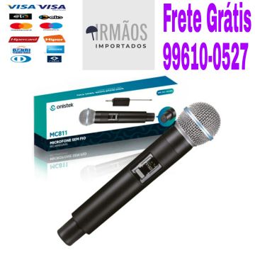 Microfone Sem Fio VHF Recarregável Onistek