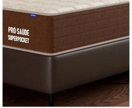 Vendo cama - *nunca usada* Superpocket Pró Saúde   158x198 *Tamanho queen*  *