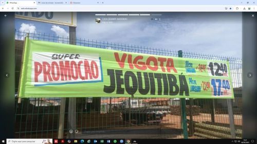 Vigotas / Tabuas / Portas / Fechaduras / Pergolados 