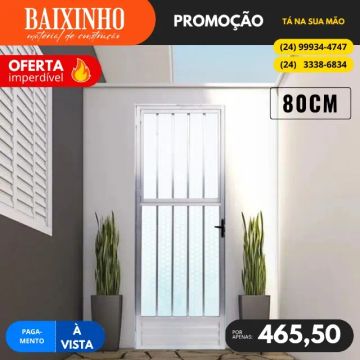 Porta de Alumínio 80CM