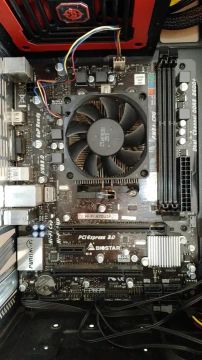 KIT AMD A8 7600 com placa mãe, cooler e 8GB (4x2) de memória DDR3 2666mhz
