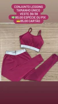 Moda fitnnes conjunto legging 