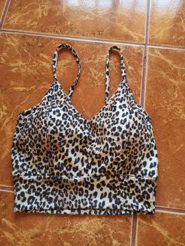 Top animal print com bojo