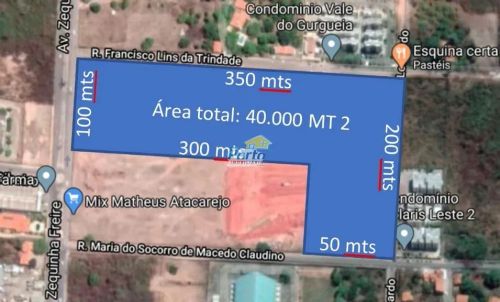 Terreno Comercial de 4 Hectares Na Av. Zequinha Freire Locação Uruguai, Teresina