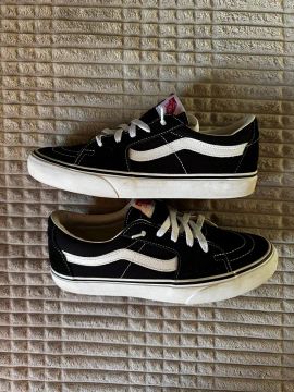 Tênis Vans Sk8-Low Black True White 