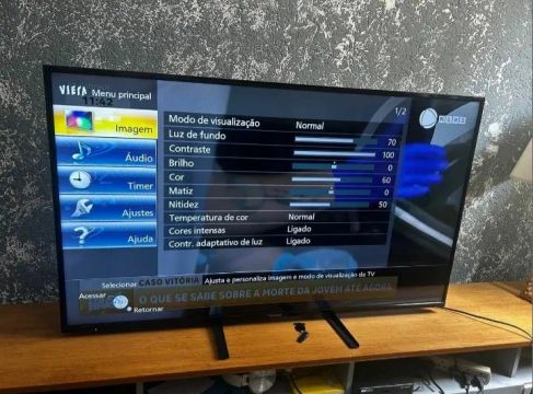 Telão 50" Panasonic, com nota, não smart