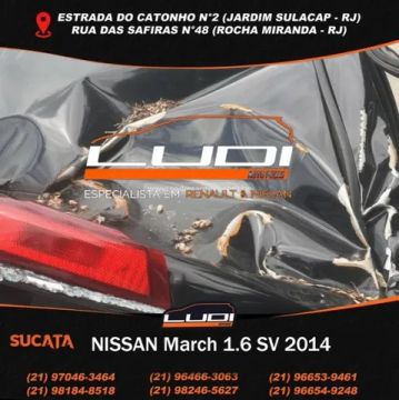 Sucata nissan march 1.6 sv 2014