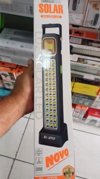 Lanterna Solar Recarregável 39 Leds - EL-2715