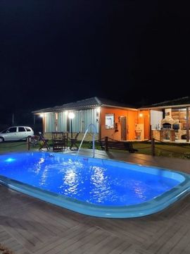Araguaia Marechal, casa com piscina na chácara terra arenosa