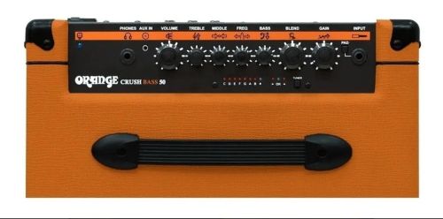 Amplificador Orange Crush Bass 50 Transistor para baixo de 50W cor laranja BiVolt
