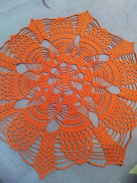 Toalha de mesa de crochê 