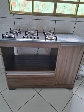 Cooktop Fischer 5 bocas, acompanha balcão.