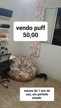Puff para decoração - R$ 50,00