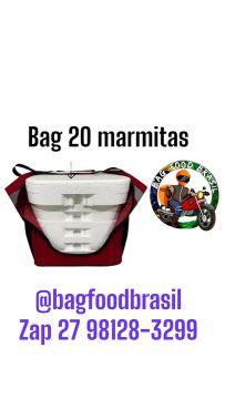 Bag 20 marmitas e 4 refrigerantes