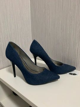Scarpin Feminino Jeans 