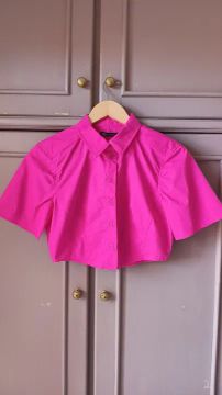 camisa cropped zara 