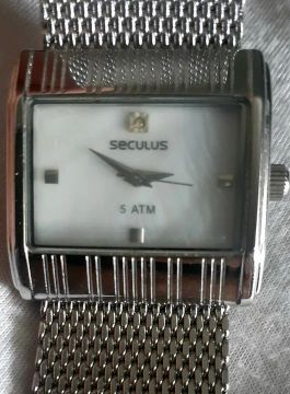 Relógio Analógico feminino Seculus em aço inox