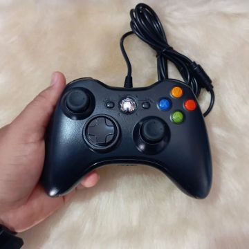 Controle Xbox 360 Preto Com Fio- Original