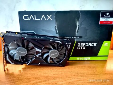 Placa de Video GTX 1650 SUPER 4Gb Galax - Aceito troca - Entrego/Envio