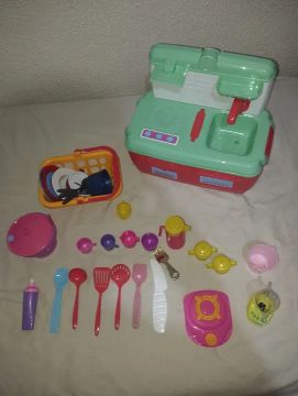 Conjunto de Brinquedos de Cozinha Infantil