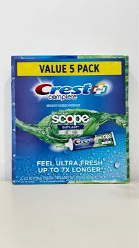 Kit C/5 Creme Dental Crest plus White Outlast ultra  178g
