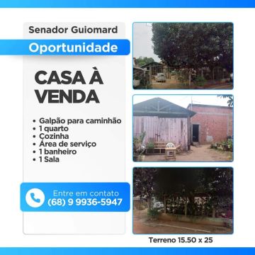 CASA EM SENADOR GUIOMARD 