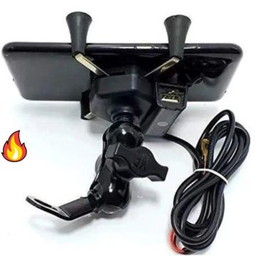  PROMOÇÃO  Suporte Aranha de Celular Para Motos com carregador
